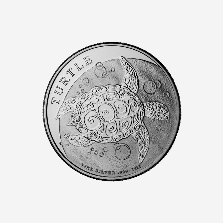 1oz Turtle Silver Coin