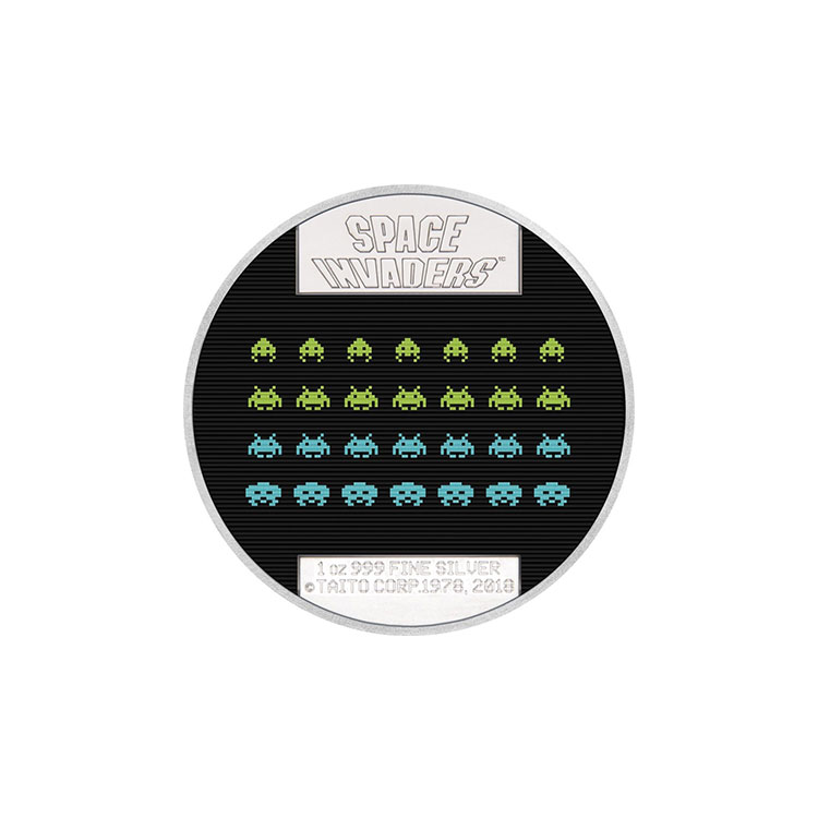 1 Oz Space Invaders Coin